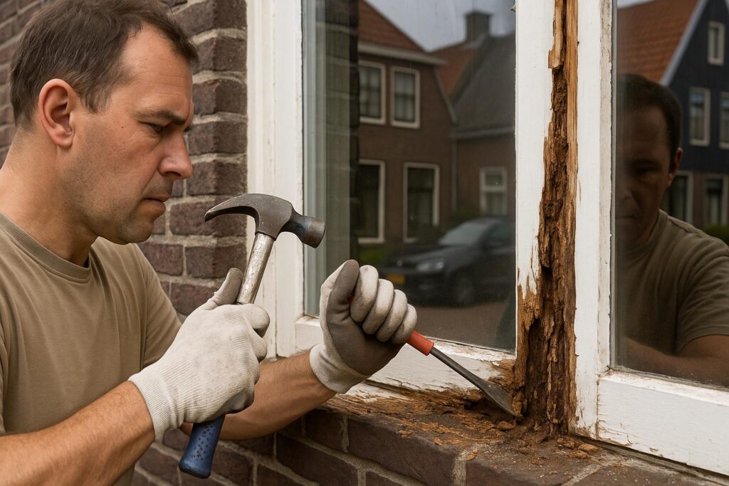 houtrot verwijderen kozijnen in Monnickendam tips en kosten