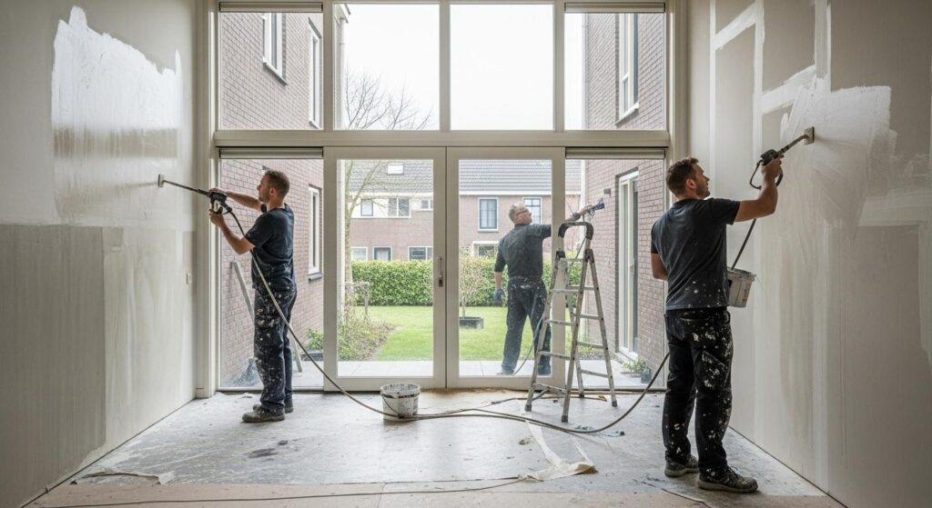 Spuitwerk appartement in Huizen: prijzen, voordelen en tips